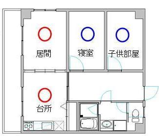 画像：マンションやアパートの場合の設置場所