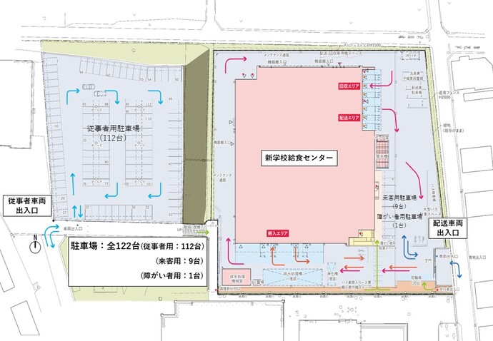 給食センター配置図