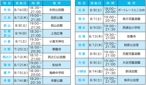 令和8年度盆踊り